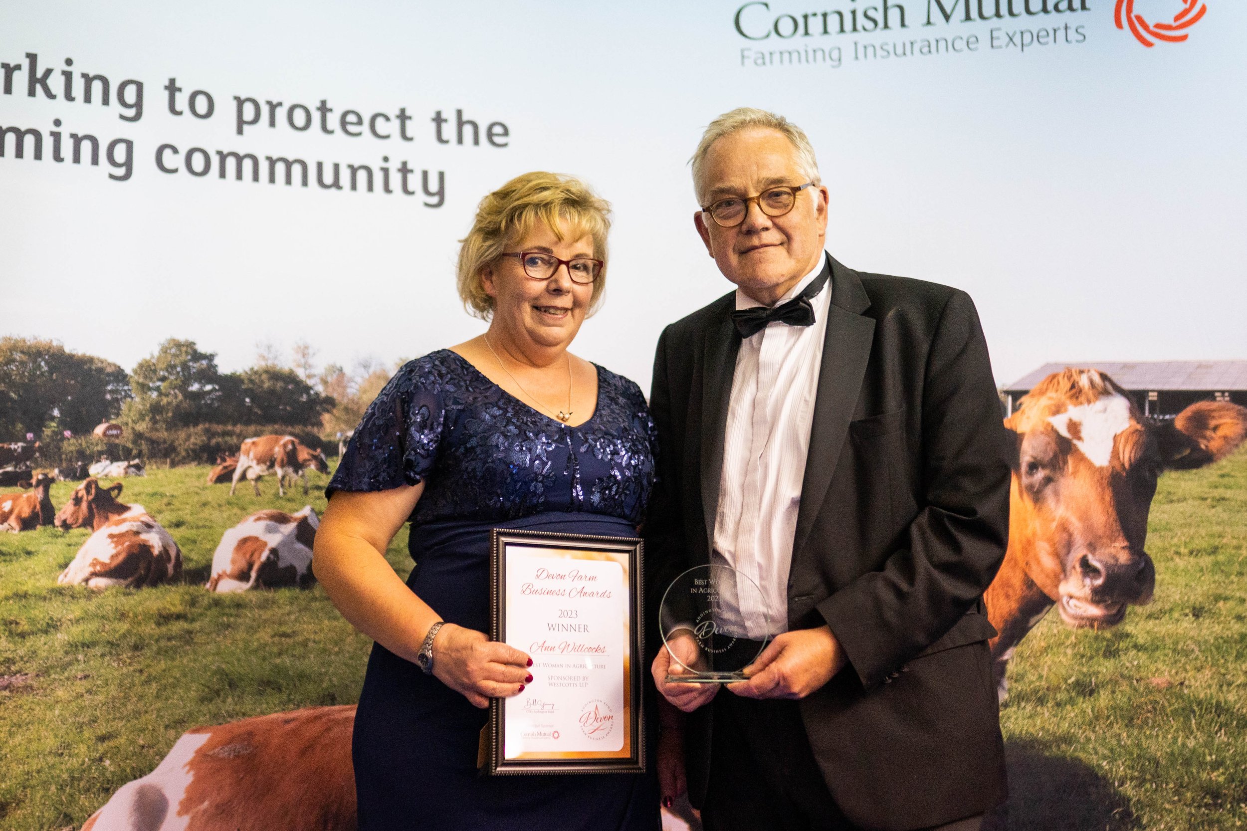 Best Woman in Agriculture Ann Willcocks with Peter Brown from Westcotts LLP.jpg