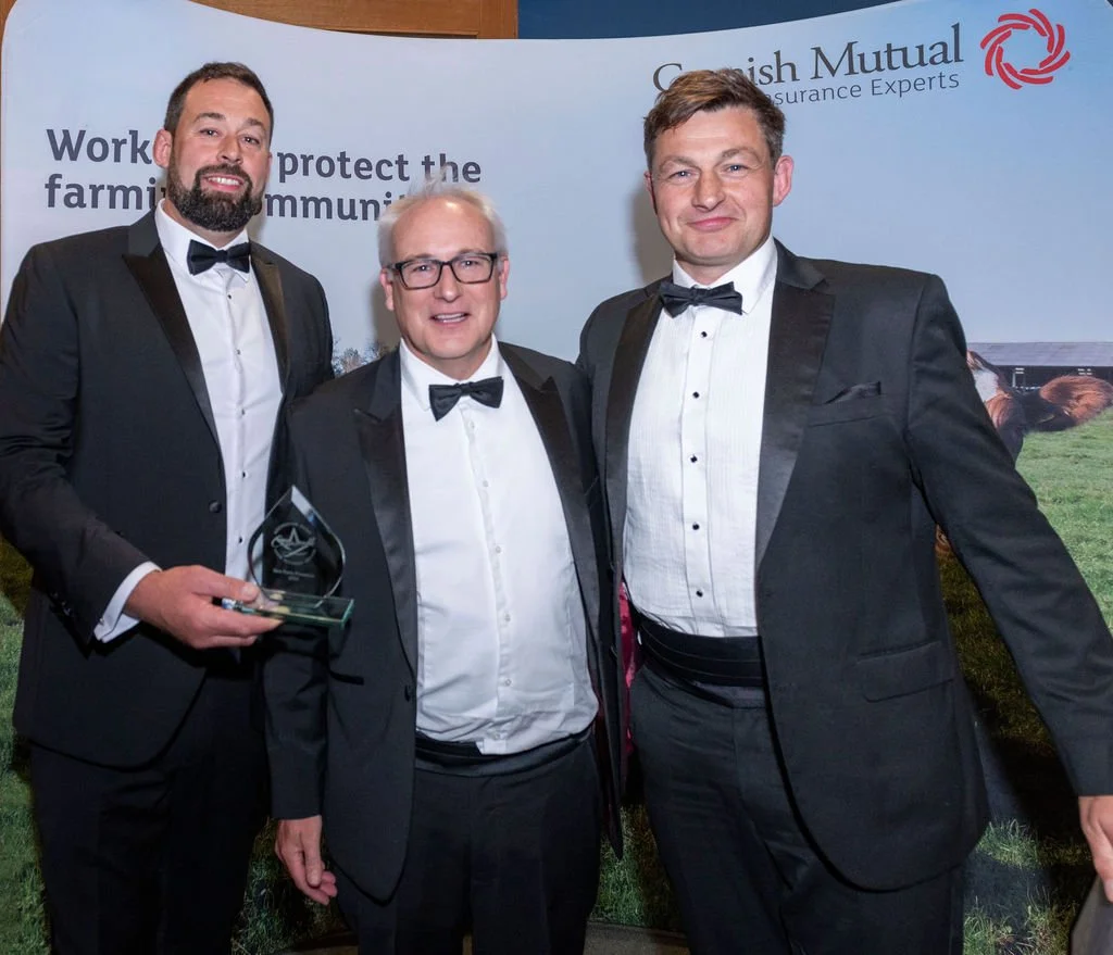 Ben and Sam Parker Best Farm Processor with Mike Pennington Savills 2.jpg