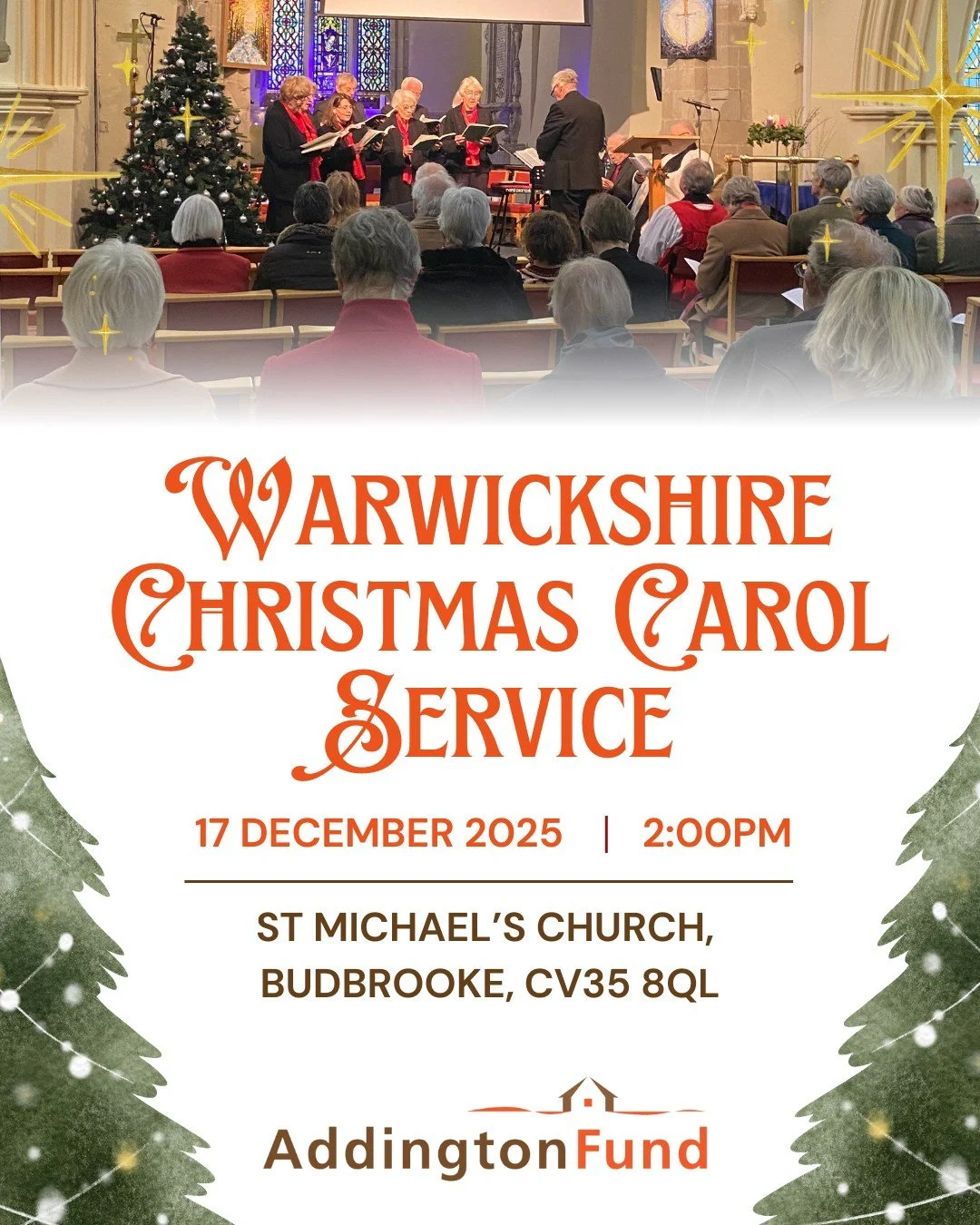🎄It's one month to go until Christmas and we're starting to feel festive.

We're looking forward to our Warwickshire Carol Service on 17 December, and another rousing rendition of The 12 Days of Christmas! 🎶

All are welcome to join the service, wi