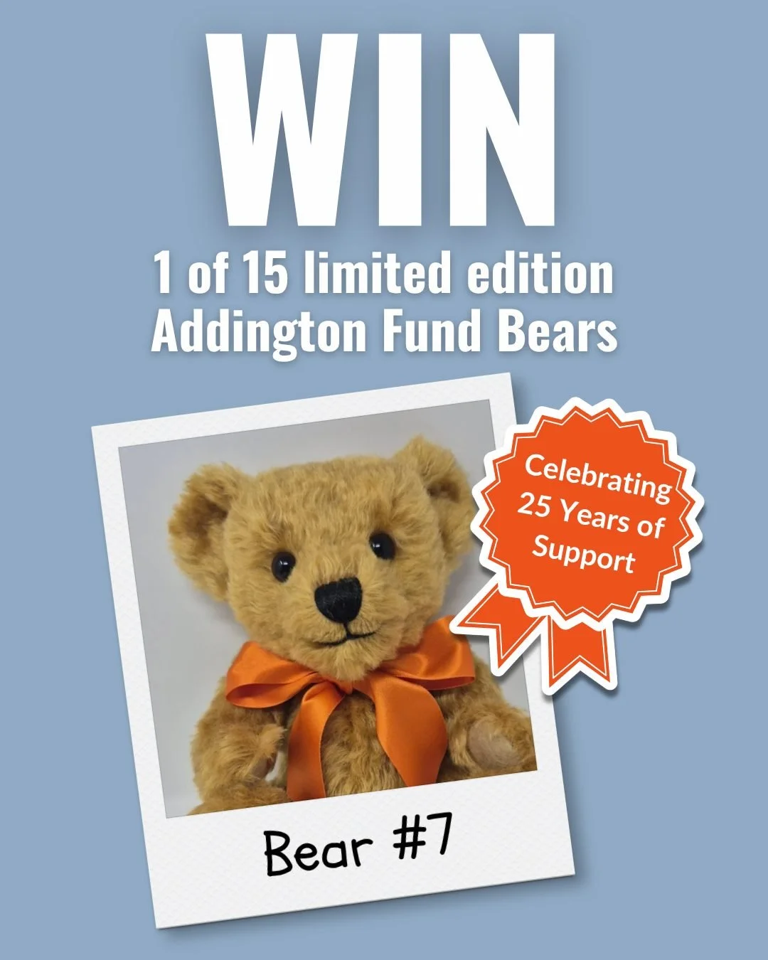 Have you entered our August Raffle yet to win your very own Addington Bear?🐻

🎟️ To enter our July/ August prize draw by click the link in our bio.

The draw will close at 11:59pm on 31 August 2026 BST. For full terms and conditions visit our websi