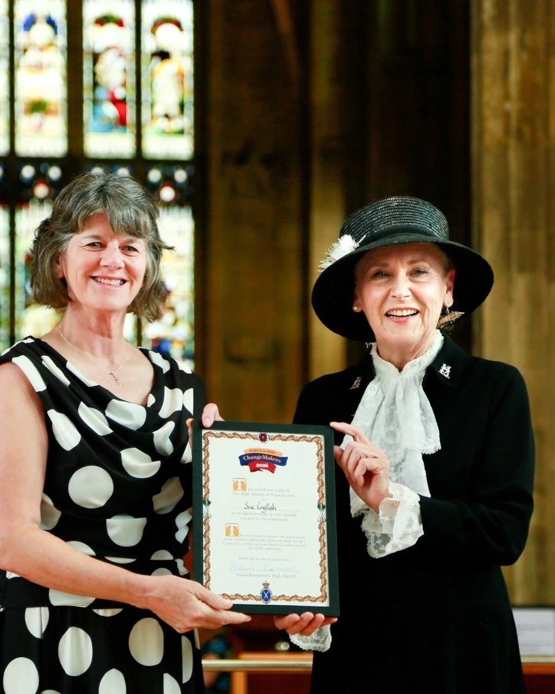 &ldquo;Hear ye, oh hear ye!&rdquo; 🔔

On Tuesday 4 August, our Fund Director, Sue English, was honoured alongside 100 other remarkable people at @stmarys.warwick as a Warwickshire Changemaker. 🧡

Sue was recognised for her dedication to supporting 