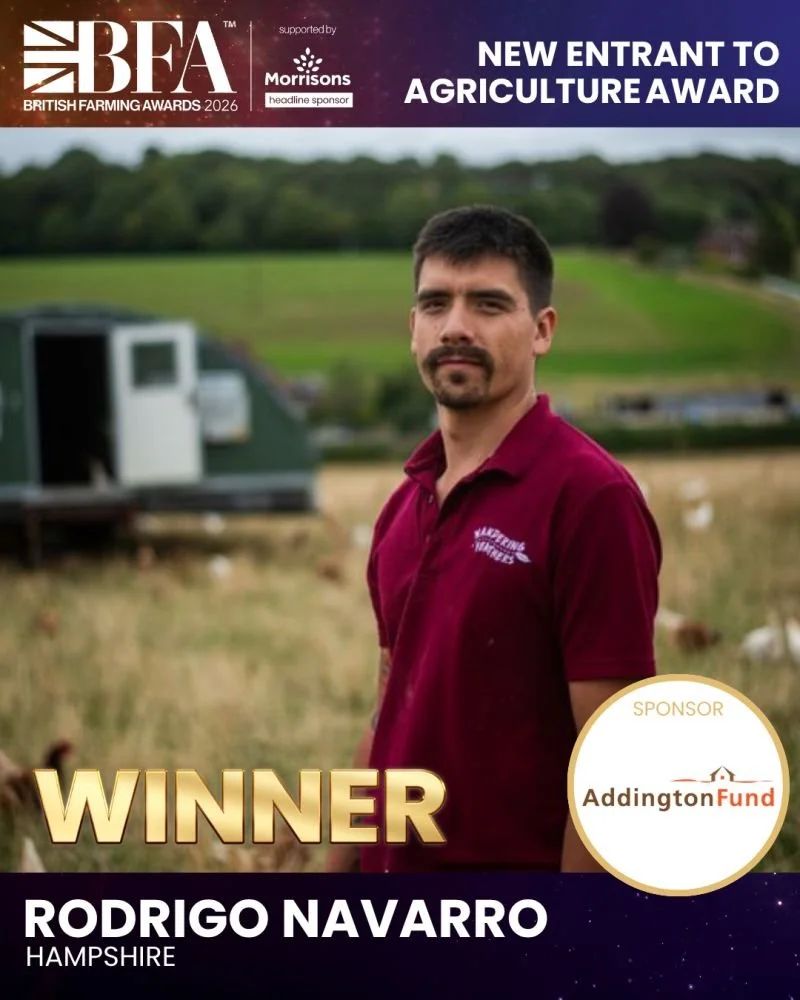 Congratulations, Rodrigo! 🎉🧡

We&rsquo;re delighted to sponsor the New Entrant to Agriculture Award at the @britishfarmingawards last night, celebrating the passion, innovation and determination of people helping to shape the future of British farm