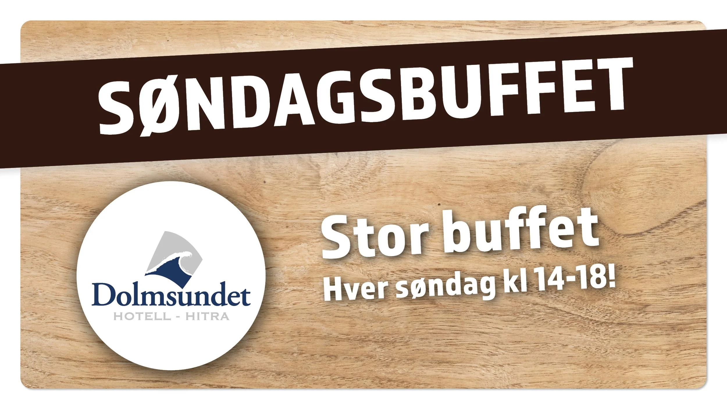 Klassikeren er tilbake: Stor søndagsbuffet - hver søndag!