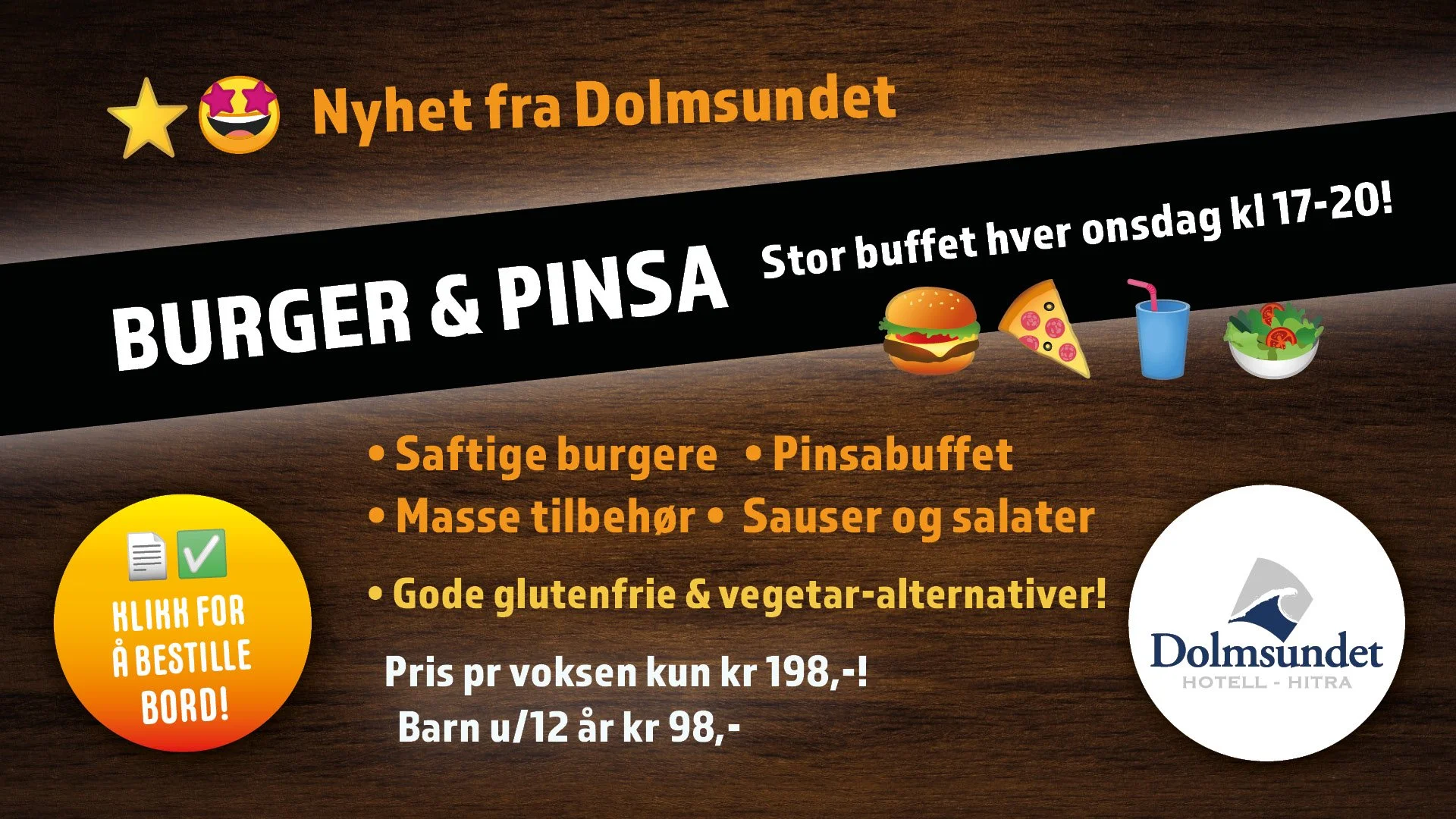 Burgeronsdag - Klikk for å bestille bord