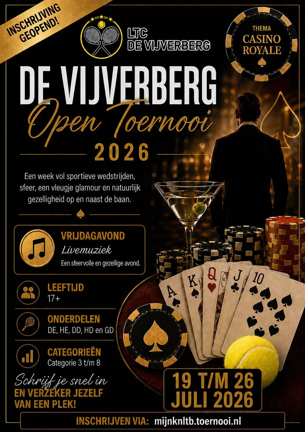 ‘De Vijverberg’ Open Toernooi 2026