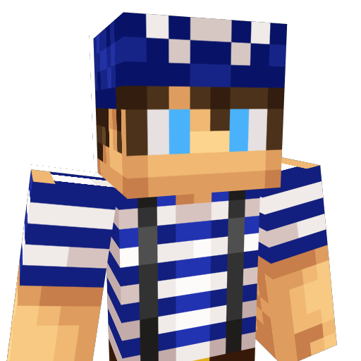 A torso photo of ManWithShip’s Minecraft skin.