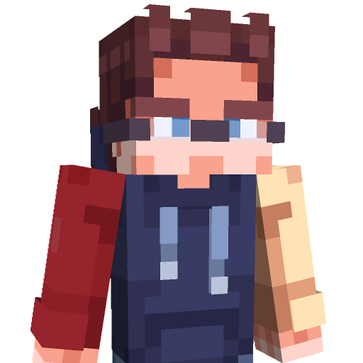 A torso photo of PortalMG’s Minecraft skin.