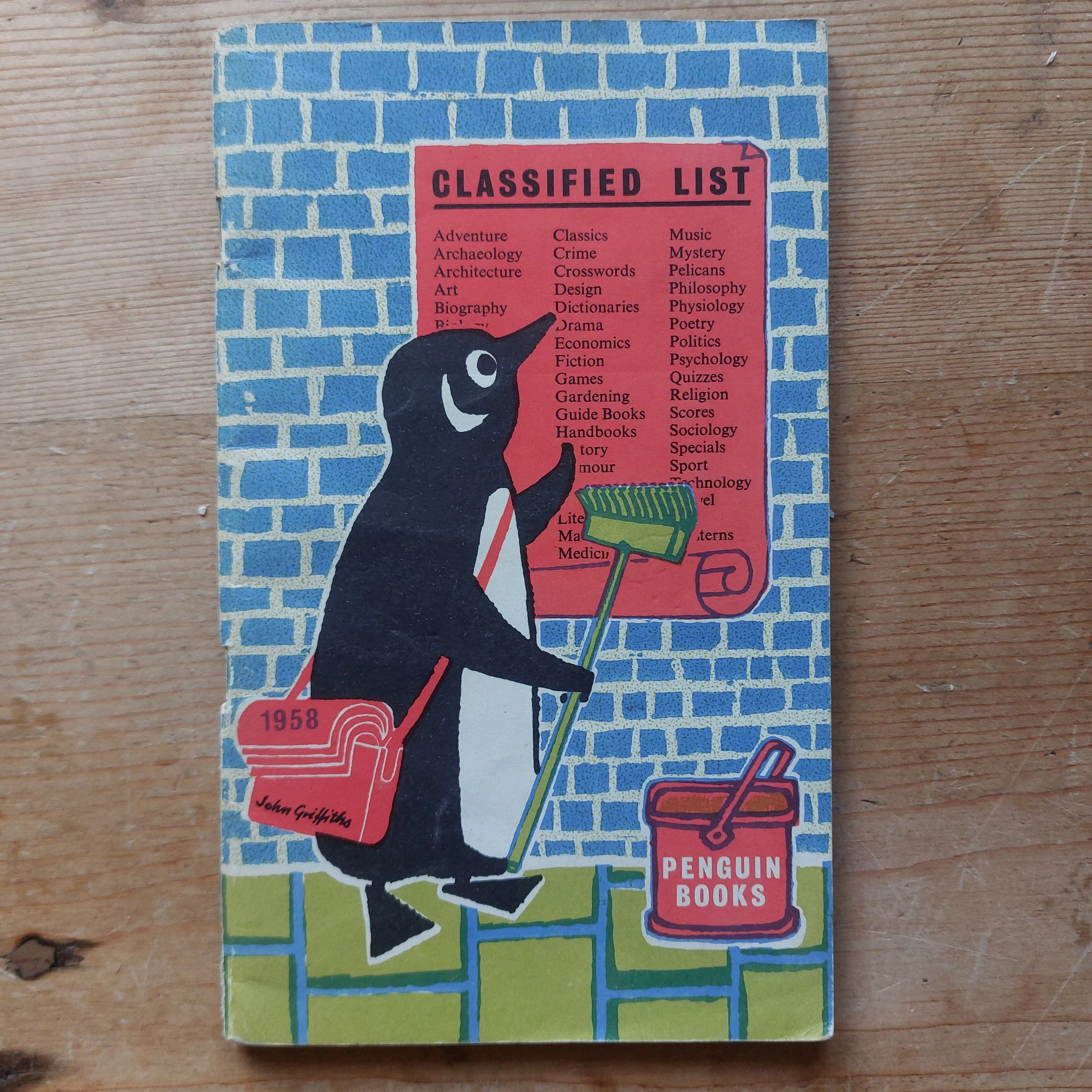 Penguin Books Classified List: 1958