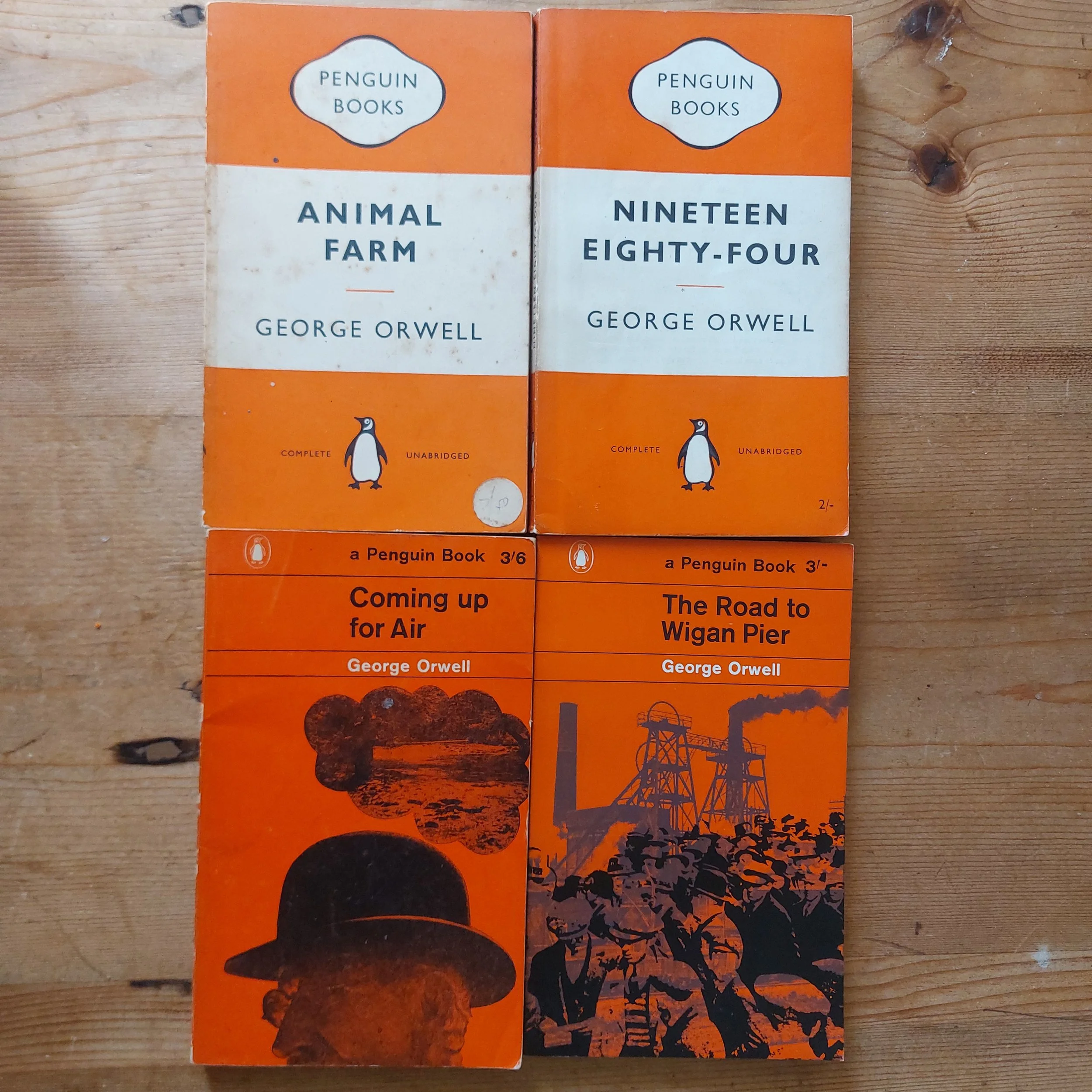 George Orwell Vintage Penguin Fiction Book Bundle