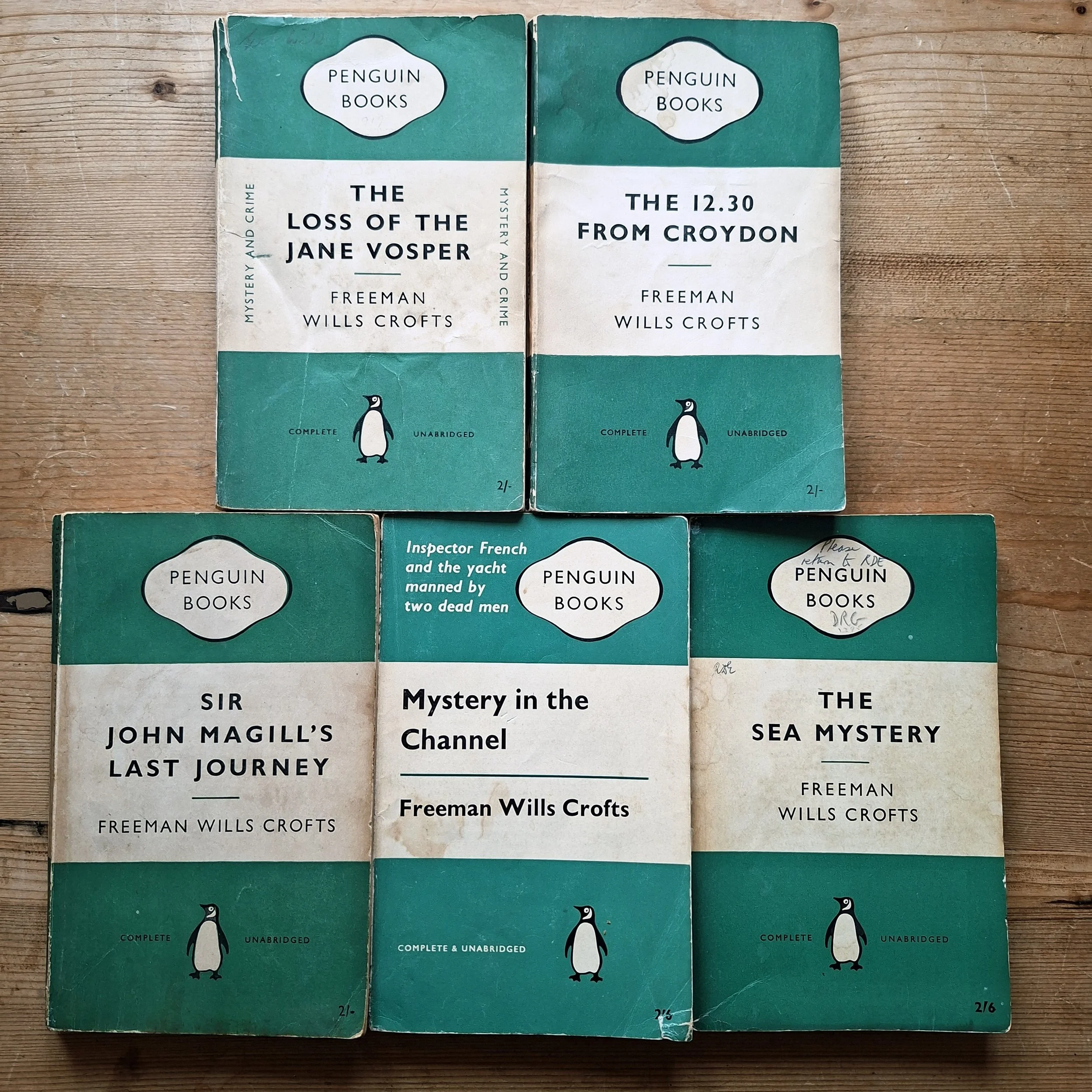 Freeman Wills Crofts Inspector French Vintage Mystery Crime Fiction Bundle
