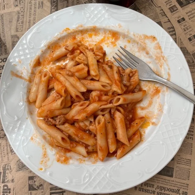 Macarrones boloñesa