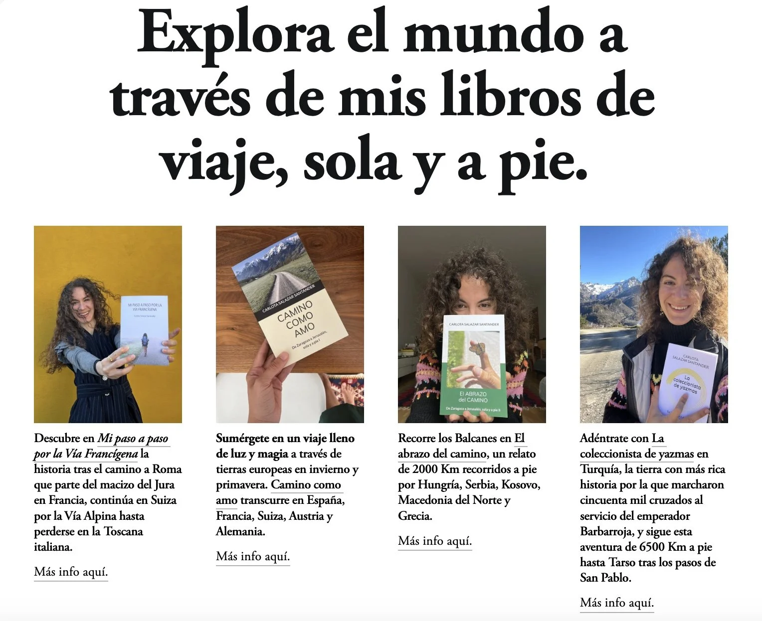 Libros de viaje de una mujer sola y a pie