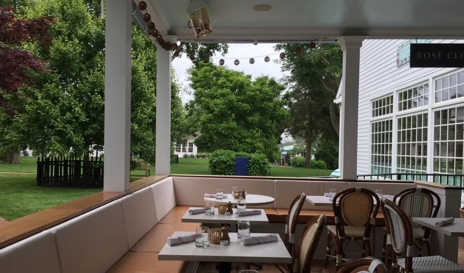 A view of Town Square from Wolfer Kitchen’s porch.