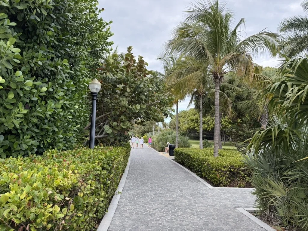 Walking path along the Intracoastal at Worth Avenue