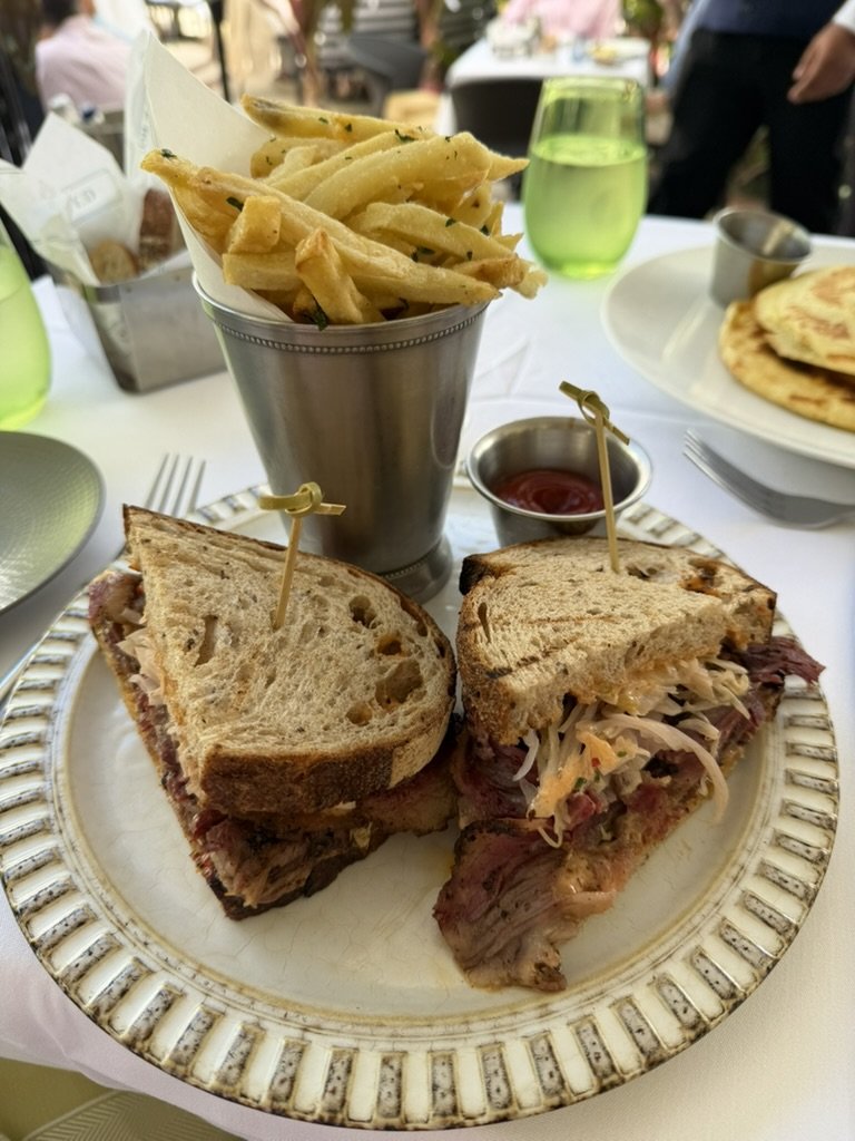 The Reuben sandwich at Cafe Boulud