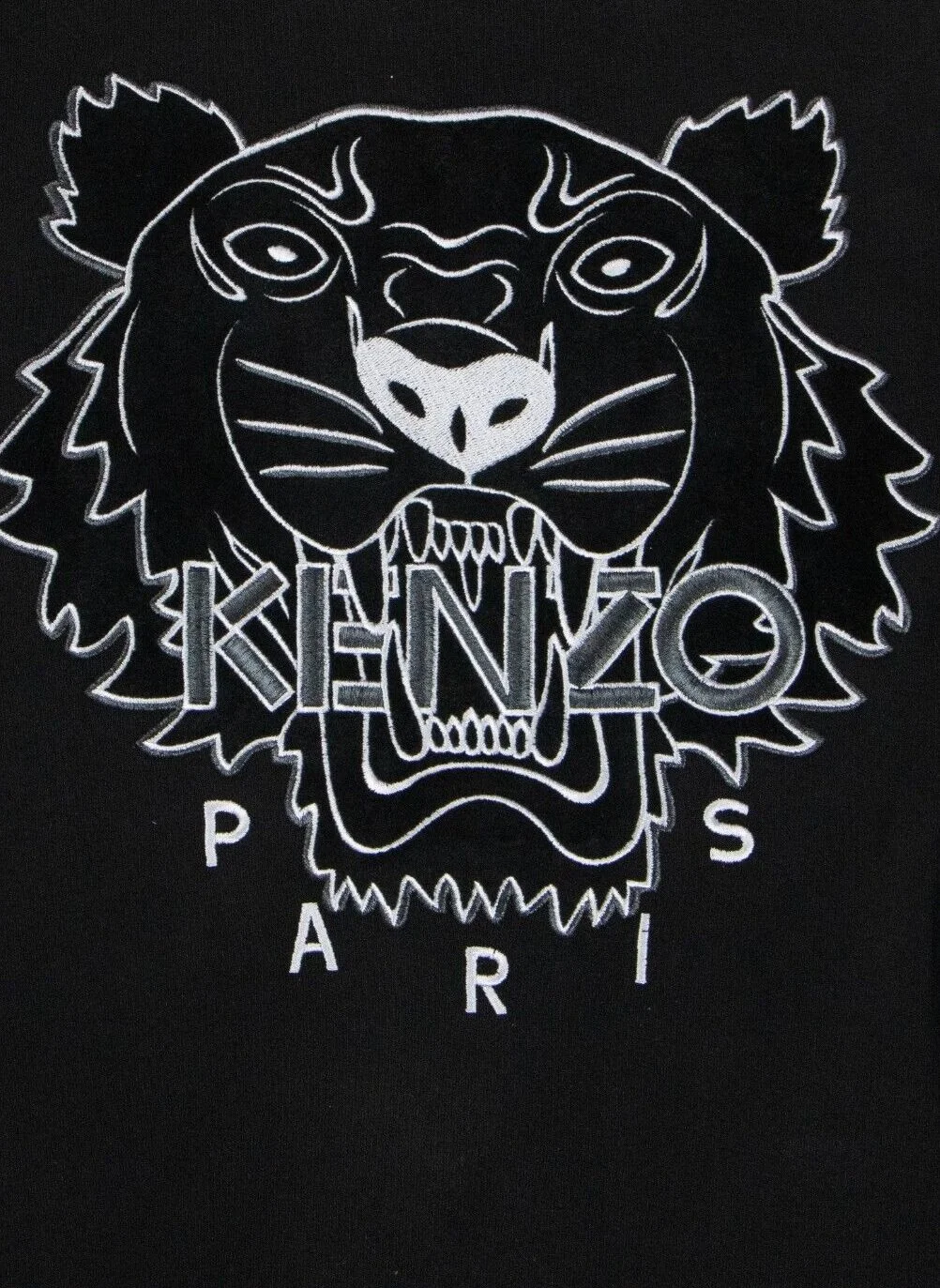 Men's Black Kenzo Festive Tiger Pullover Hood-2-Large.jpg
