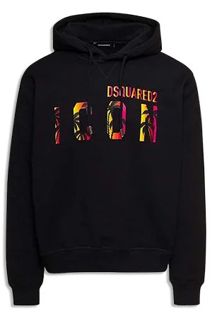 KENZO Men's Black Festive Tiger Pullover Hoodie: Streetwear Style