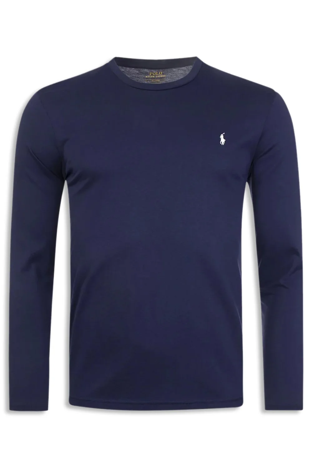 Men's Navy Ralph Lauren Long Sleeve Crew Neck T-Shirt-2.jpg