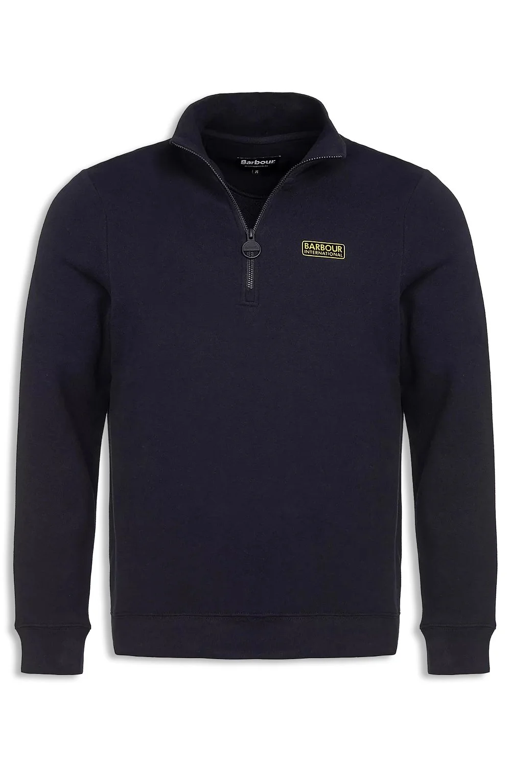 Men's Anthracite Marl Barbour International Essential Half Zip Jumper-1.jpg