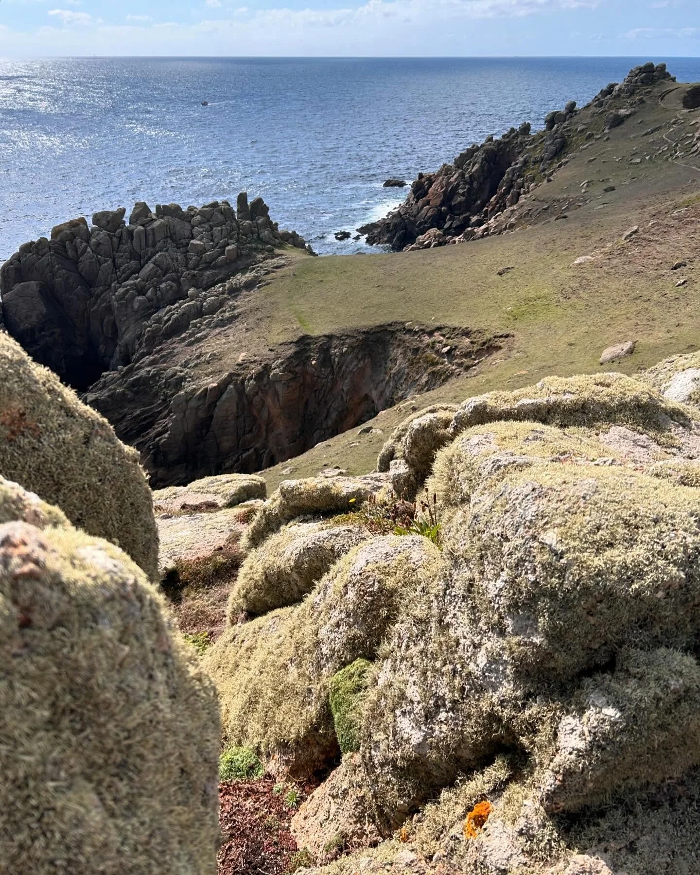 Interesting shapes on the coast path at Porthgwarra.