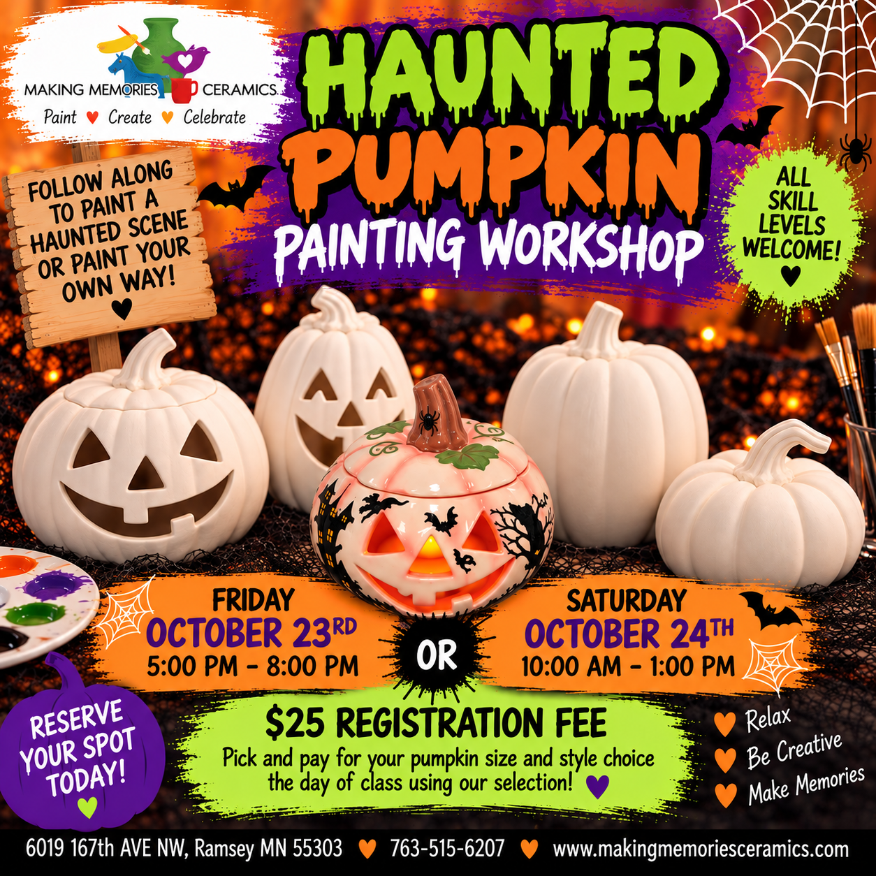 Haunted Scene Pumpkin Workshop