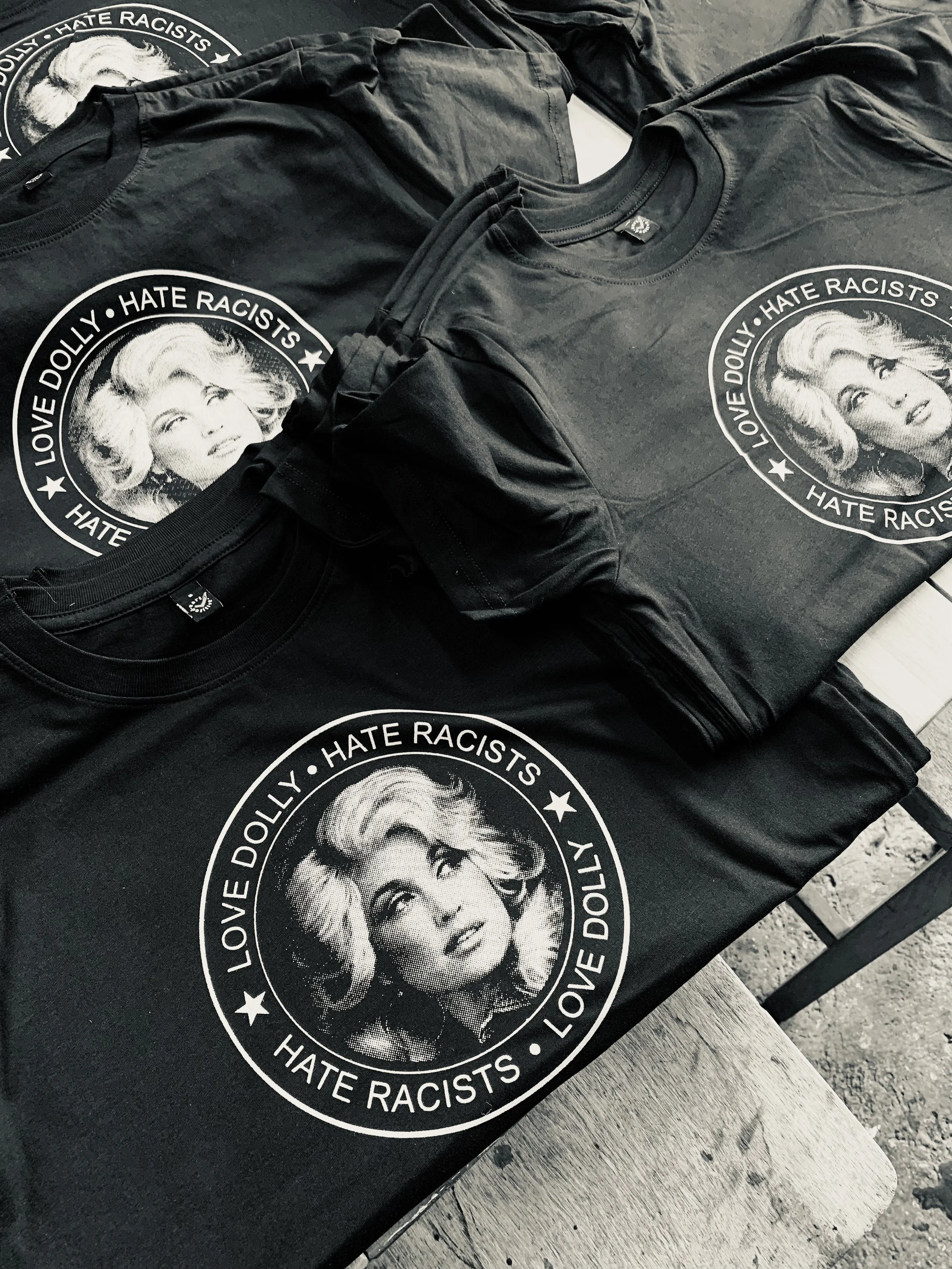 LOVE DOLLY | HATE RACISTS T-shirts