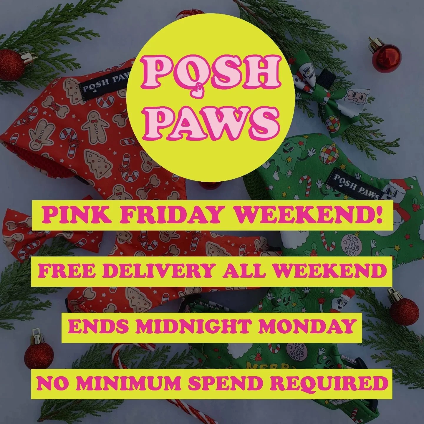 We prefer pink to black 🎀
Free standard delivery all weekend, ends midnight monday!
Tomorrow i will also be at Strelley Hall's Christmas market braving the snow! Please pop down and support small businesses 🛍🎄
@strelleyhall 9-3pm