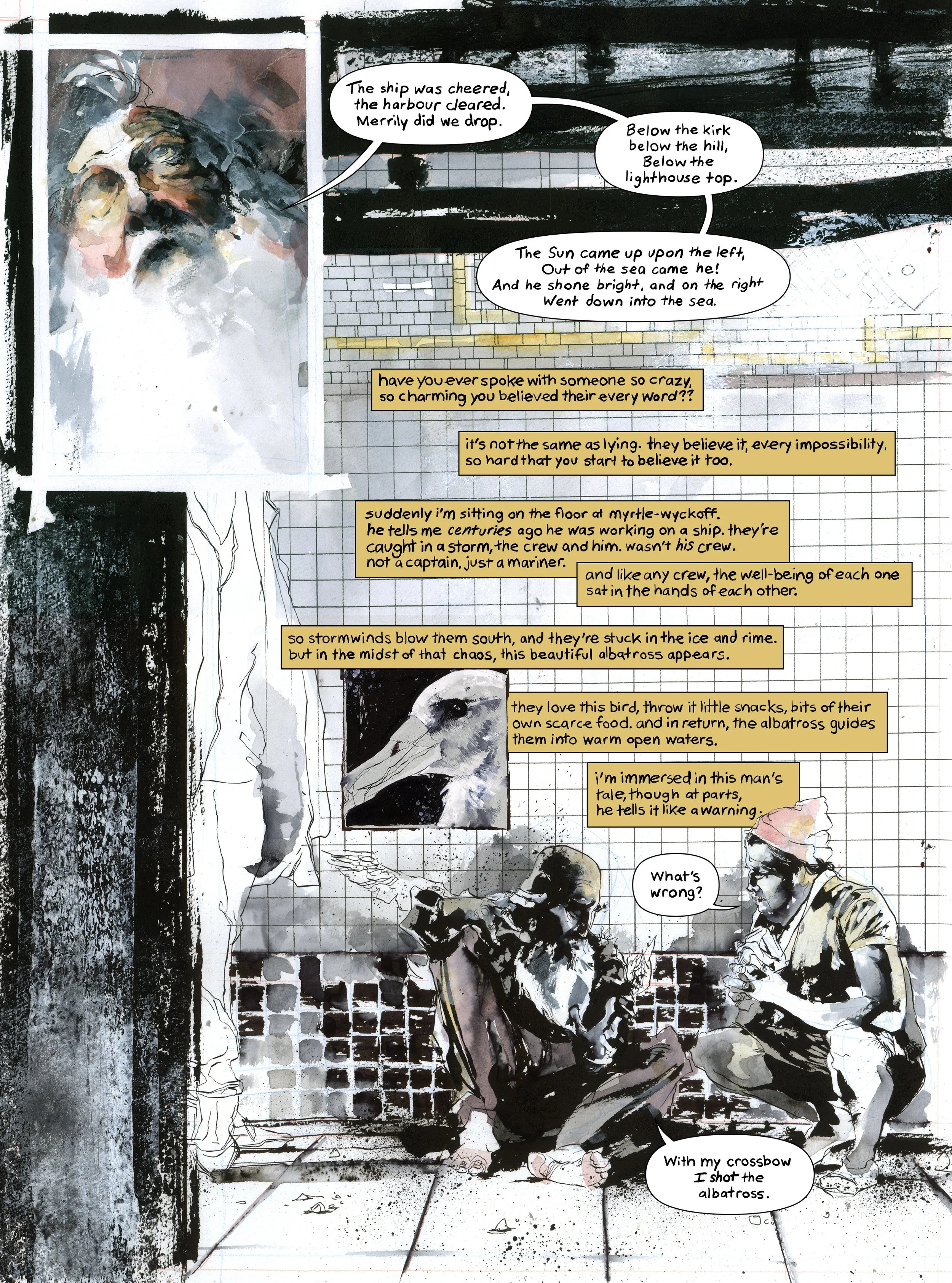 Mariner page - art by Jonathan Marks Barravecchia 