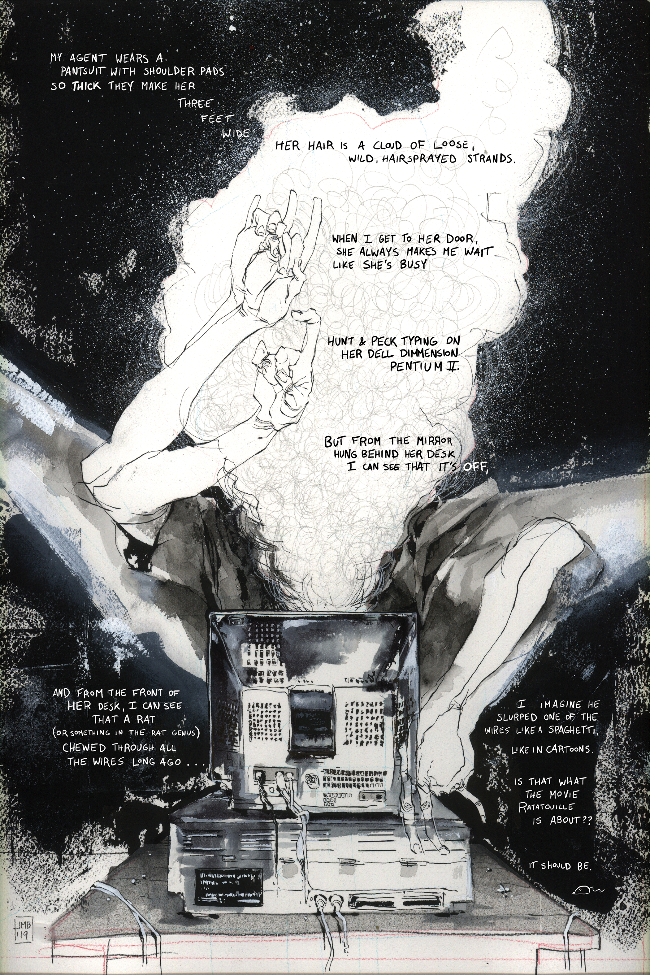 'Temporary' page - art by Jonathan Marks Barravecchia