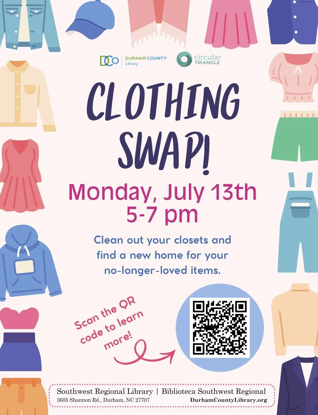 Durham Main Library Clothing Swap