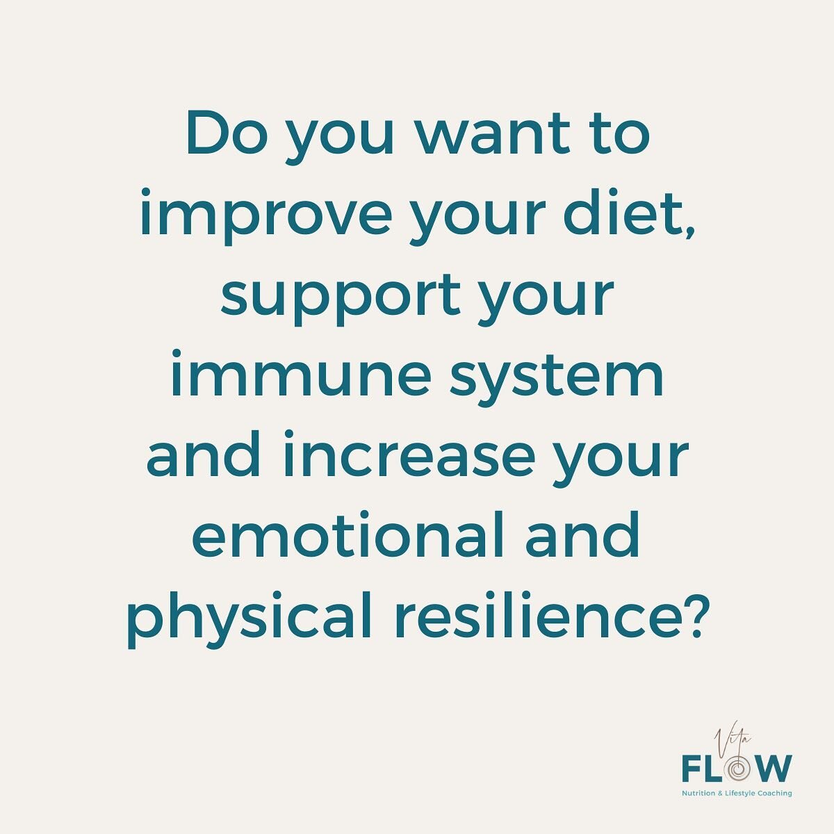 With the Vitaflow concept i have lots of practical ways to make small but highly effective changes to diet and lifestyle. 

If you want to engage fully in taking care of your health and putting your needs first, get in touch via the website or info@v