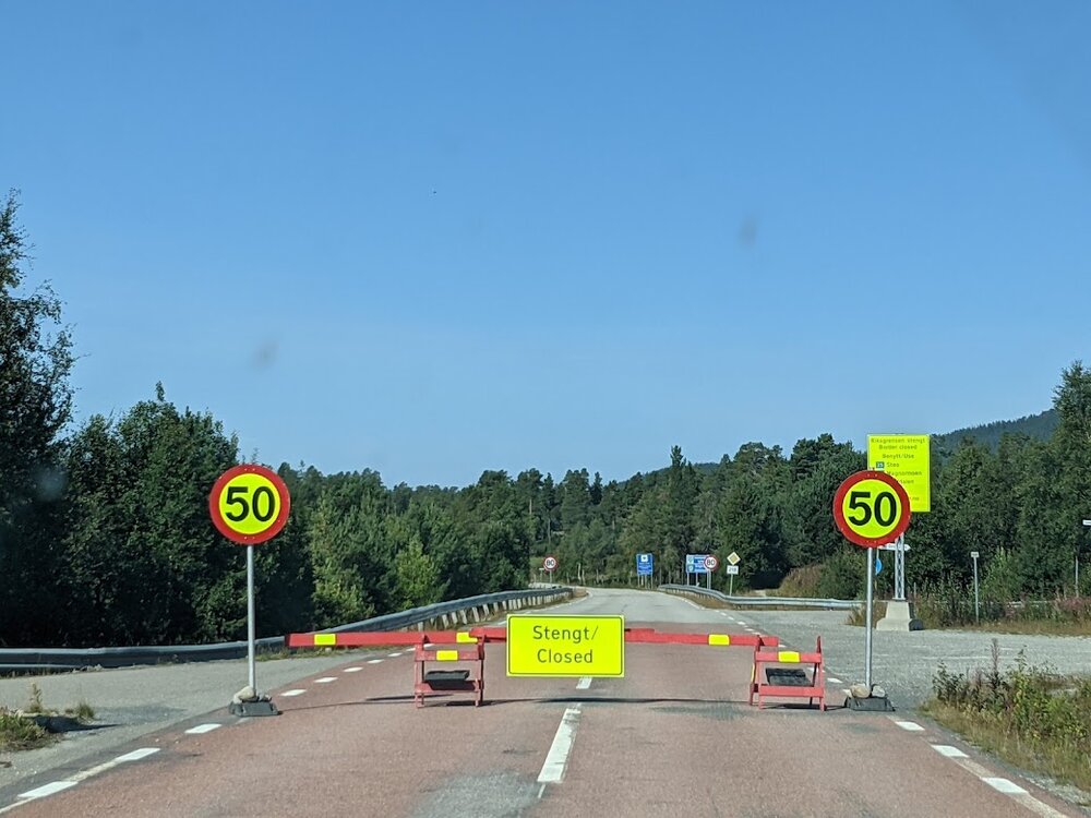 Ready for the next adventure we prepared to leave Sweden for Norway. Oops, this border was closed. Probably should have done more research, after a two hour detour we made it to Norway - more on that soon!