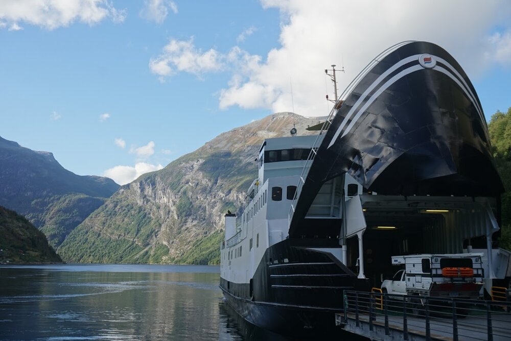 Felt like the ferry was consuming our home on wheels