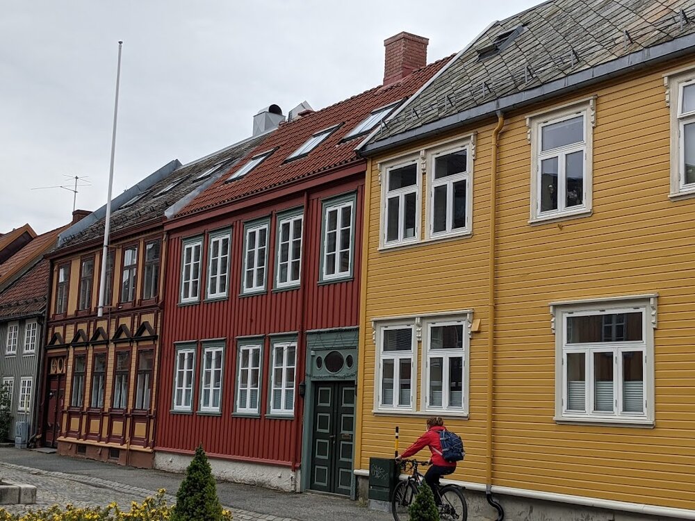 Trondheim, old wooden houses Trondheim, old wooden houses