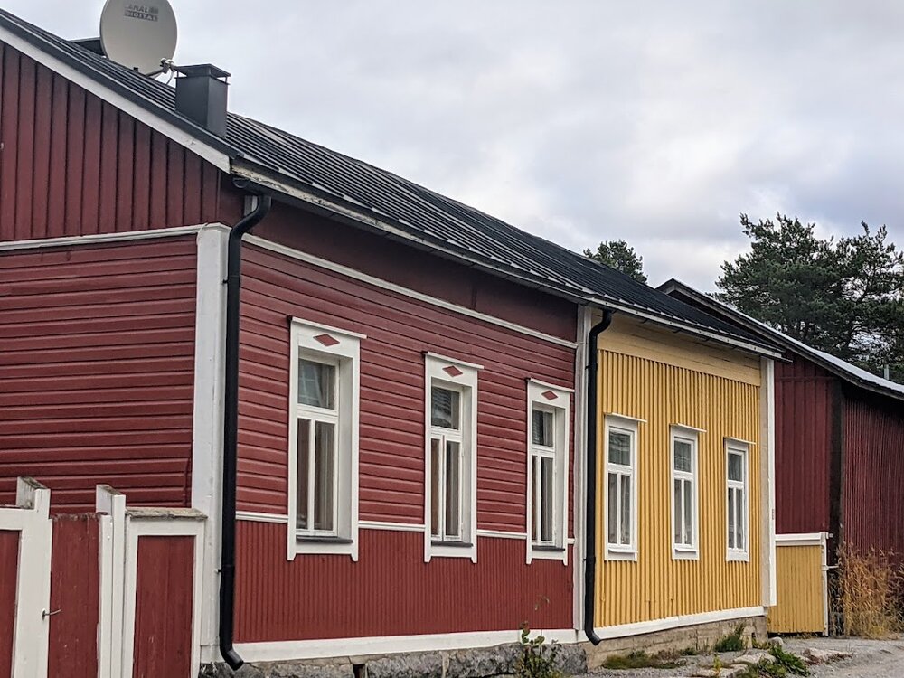 Wooden side streets of Jakobstad