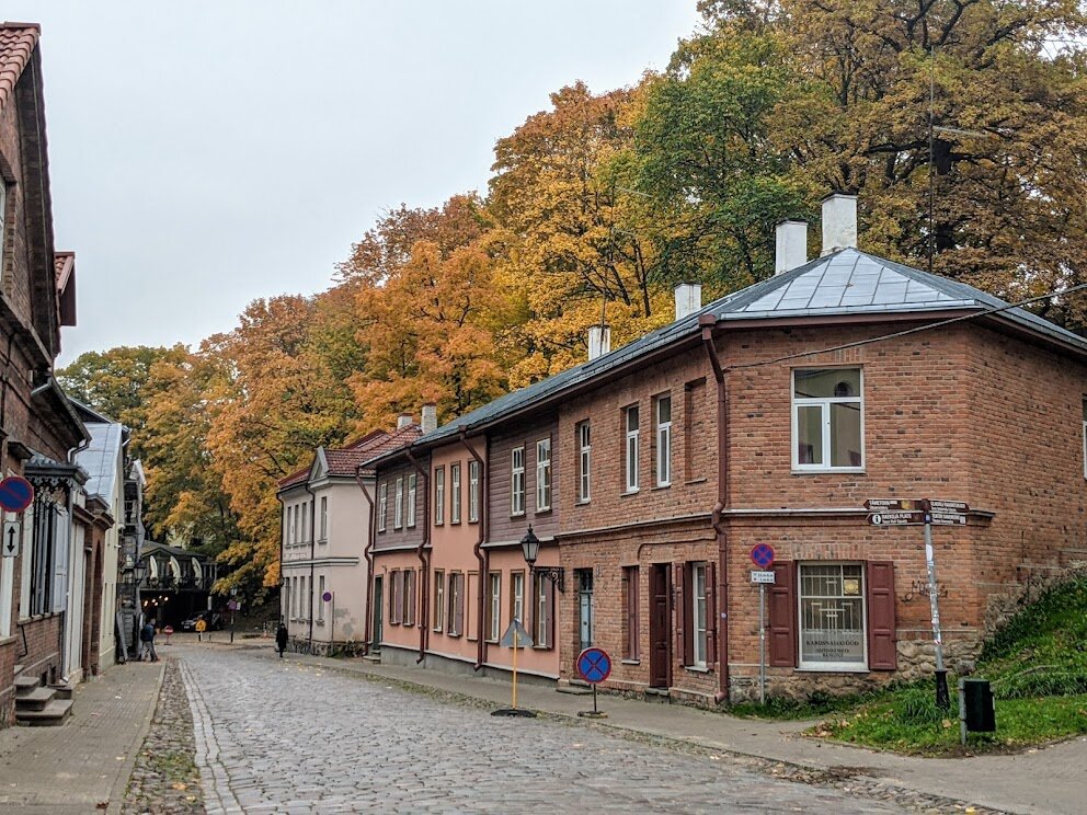 Cobbled old side streets of Tartu