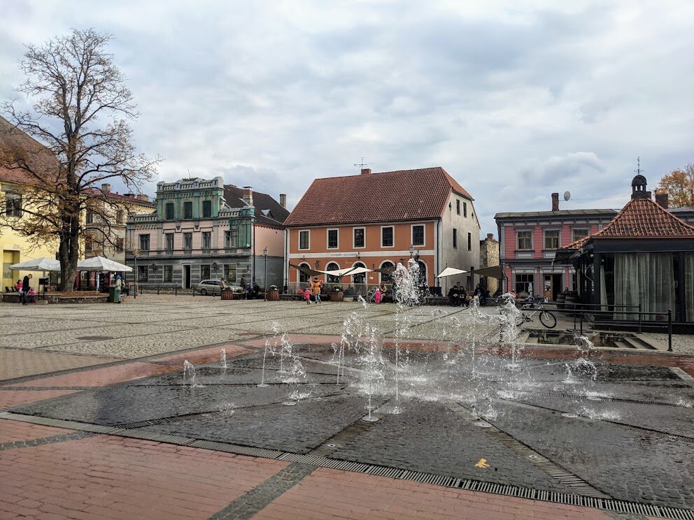 Cēsis town square, Latvia