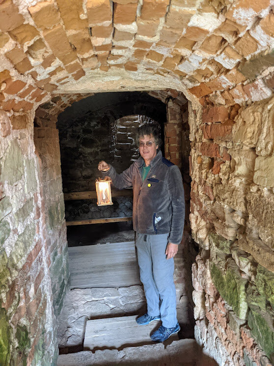 Keeping it atmospheric, we were given a candle lantern to explore the inside of the castle