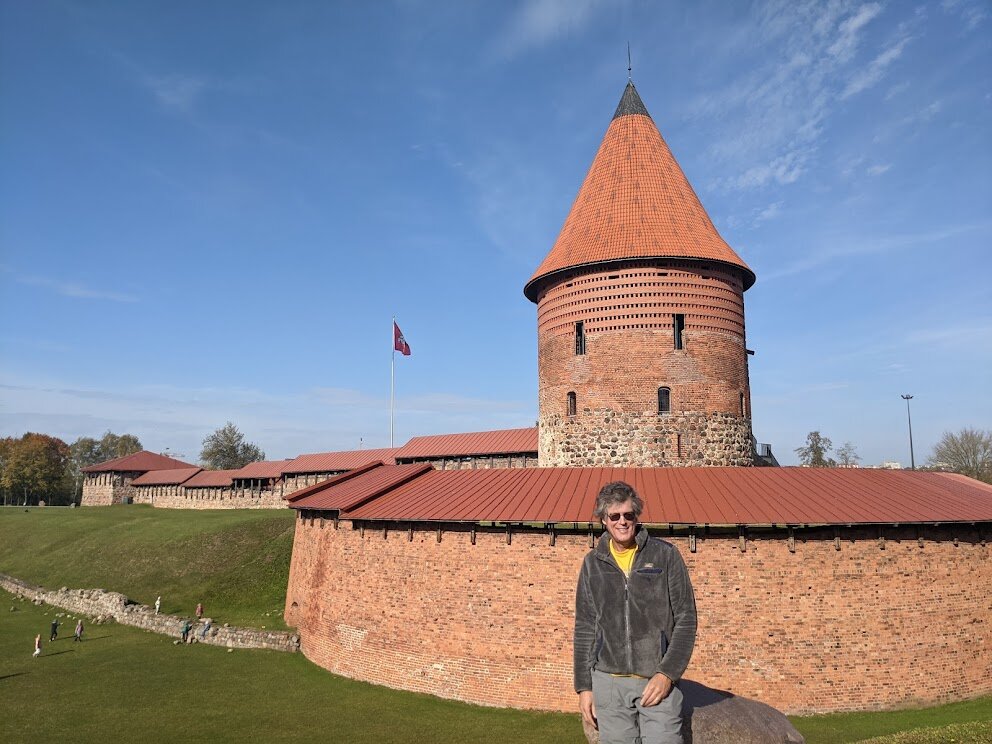 Our first Lithuanian castle - Kaunas Castle, completely rebuilt.