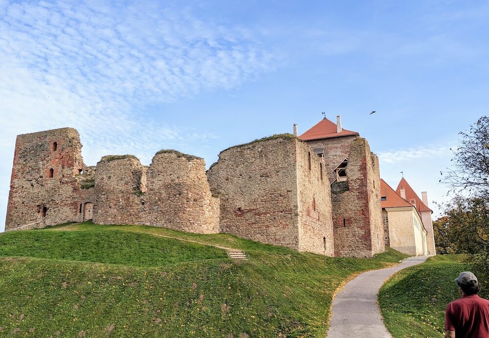 Bauska Castle, partially recontructed and partly in ruins