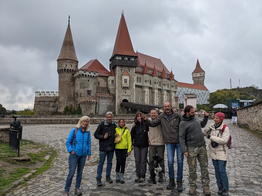 On our way in we met a friendly group of Spanish overlanders touring Romania with Vali from Adventure Romania.