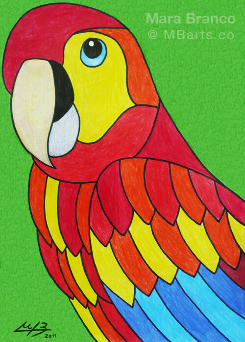 How to Draw a Parrot | Easy Parrot Drawing | Simple Parrot Sketch - YouTube-sonthuy.vn