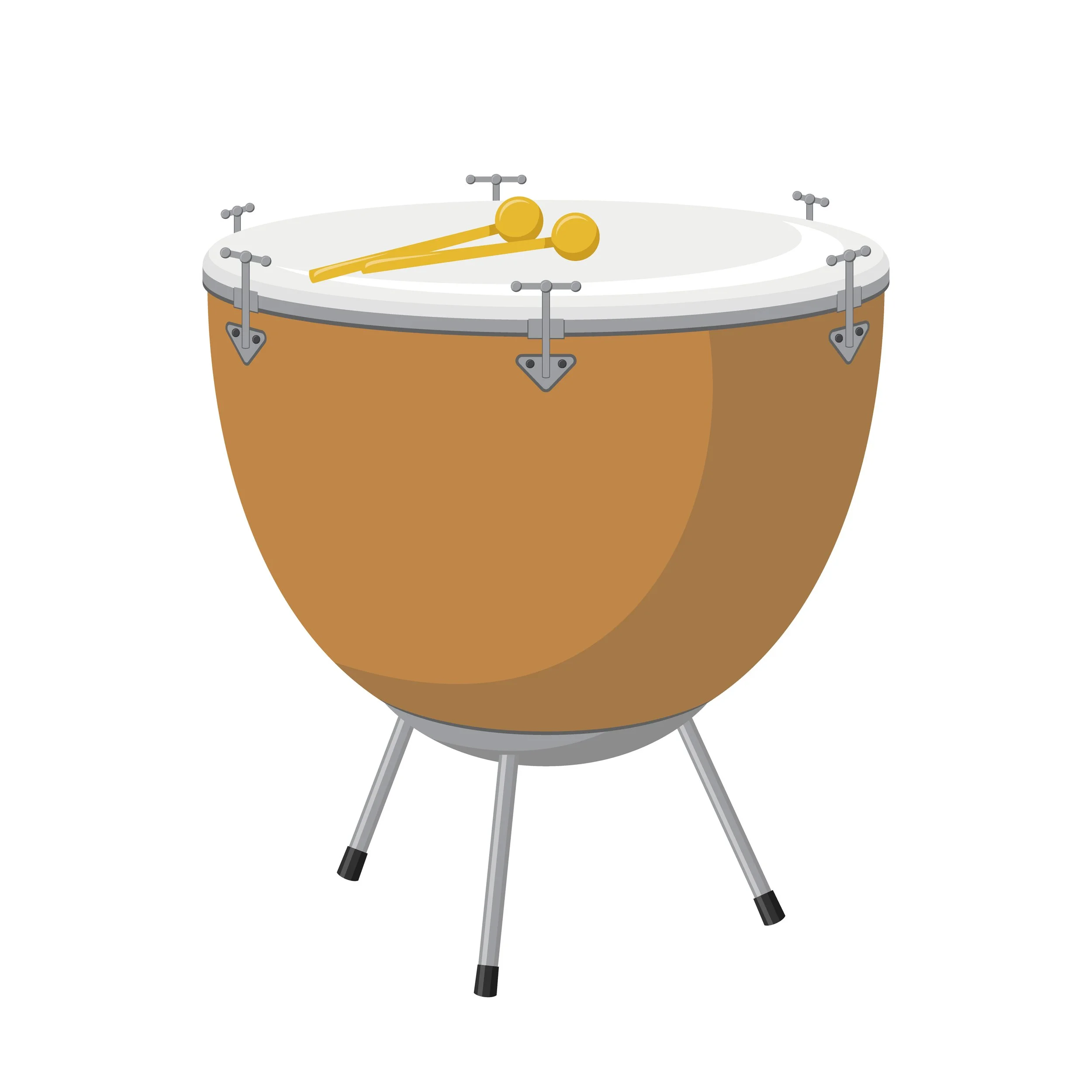 PERCUSSION: Cymbals, drums and xylophone are among the most popular percussion instruments.  Percussion adds a lot of flavor and rhythmic support to the orchestra. // PERCUSIÓN: Los platillos, los tambores y el xilófono se encuentran entre los instru