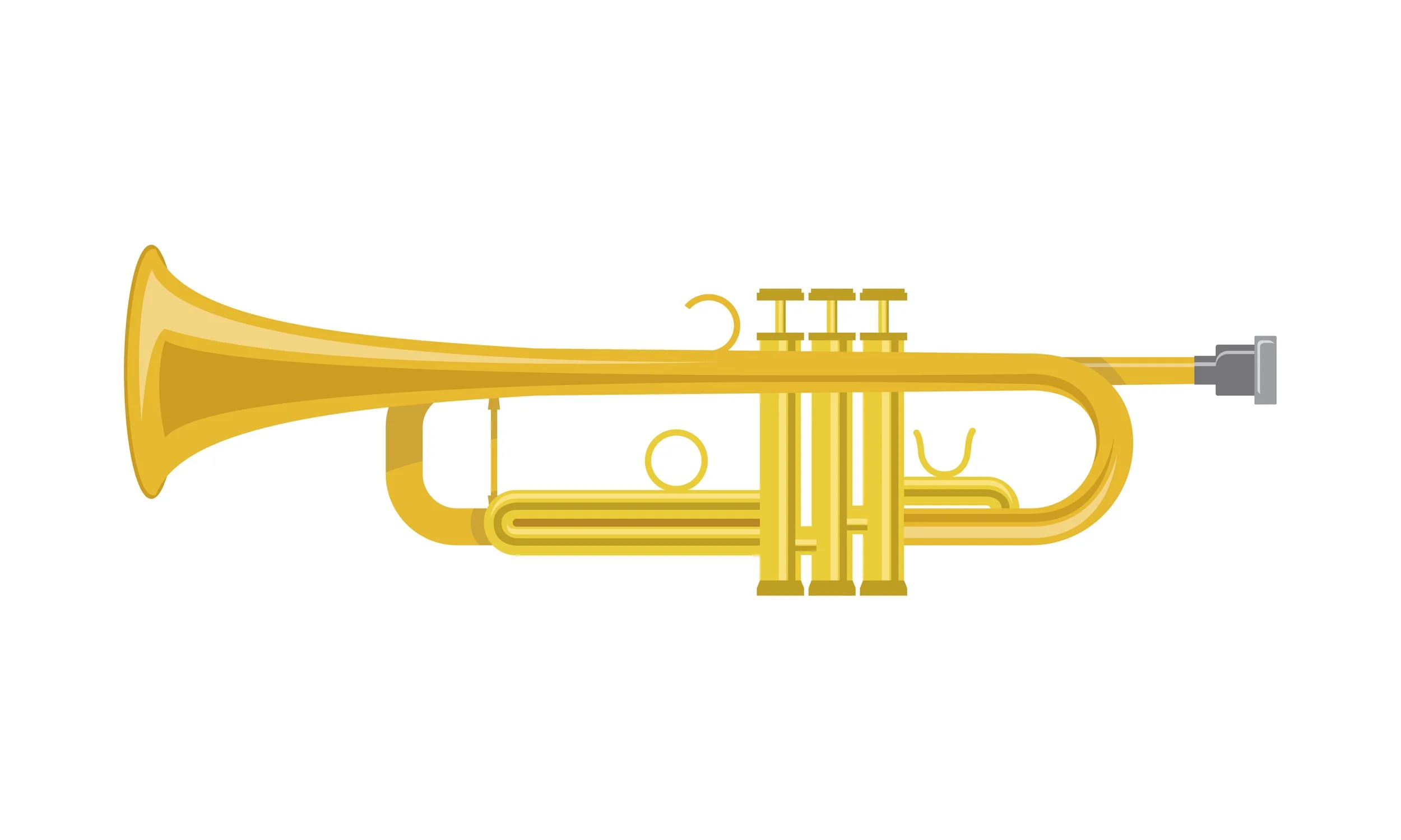 TRUMPET:  The trumpet makes the highest sounds in the brass family and is famous for playing inspiring fanfares and bombastic melodies. // TROMPETA: La trompeta produce los sonidos más agudos de la familia de los metales y es famosa por interpretar f