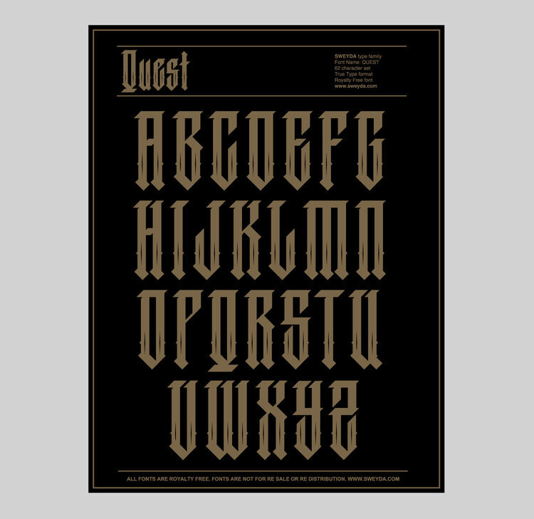 QUEST FONT