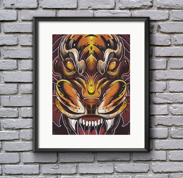 TIGER STRIKE print