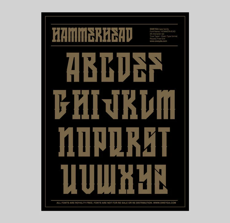 HAMMERHEAD FONT