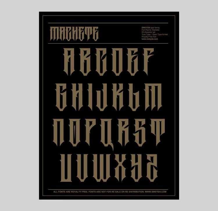 MACHETE FONT