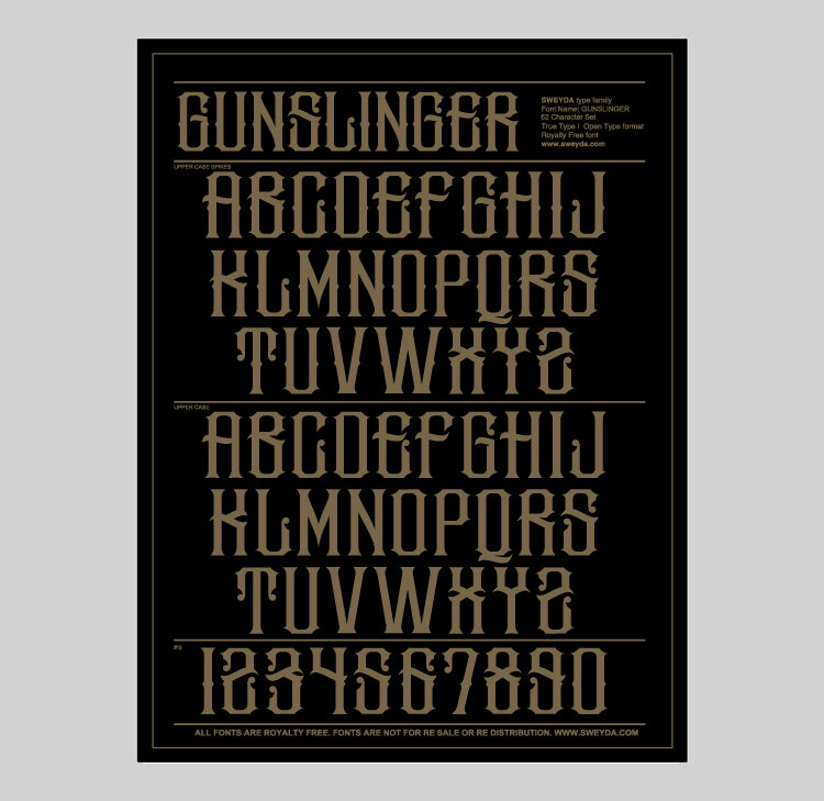 GUNSLINGER FONT