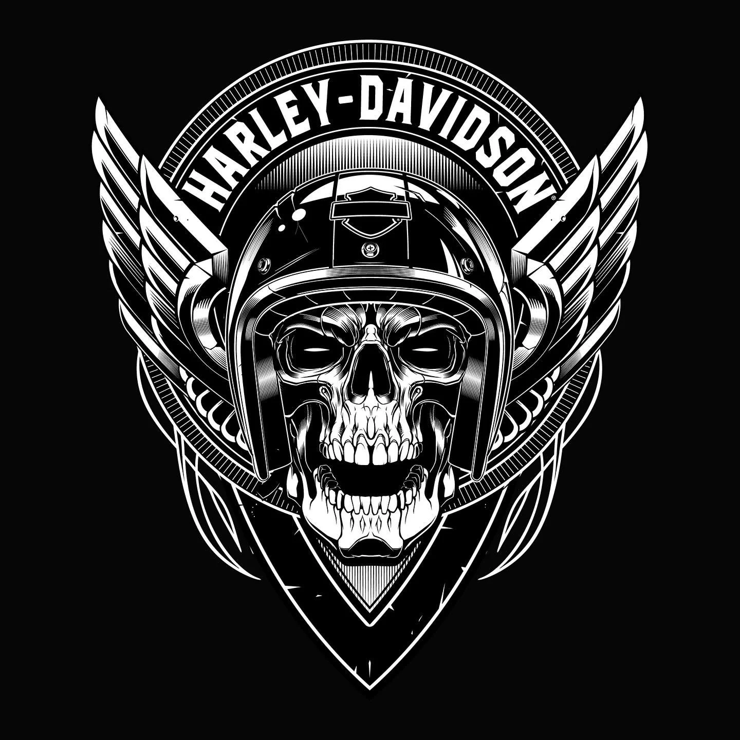 Just a small sampling of the over TWO HUNDRED designs I&rsquo;ve done for Harley over the years. Diverse yet still relevant and on brand!